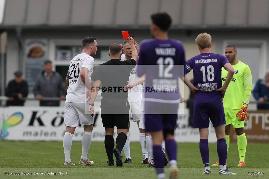 Marvin Schramm, Maurice Kübert, Sportplatz, Karlburg, 01.05.2022, BFV, sport, action, April 2022, Saison 2021/2022, Fussball, Amateure, Bayernliga Nord, FCE, TSV, FC Eintracht Bamberg, TSV Karlburg - Bild-ID: 2326150