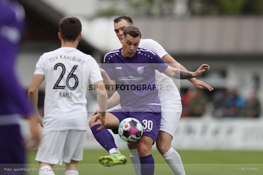 Lukas Schmittschmitt, Sportplatz, Karlburg, 01.05.2022, BFV, sport, action, April 2022, Saison 2021/2022, Fussball, Amateure, Bayernliga Nord, FCE, TSV, FC Eintracht Bamberg, TSV Karlburg - Bild-ID: 2326180