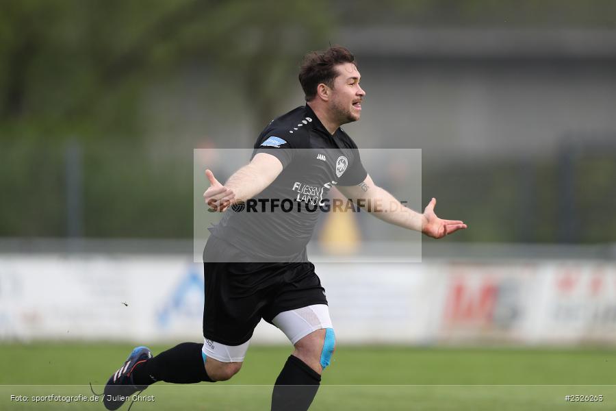 Torjubel, Phillip Löw, Sportplatz, Lohr am Main, 01.05.2022, BFV, sport, action, April 2022, Saison 2021/2022, Fussball, Amateure, Bezirksliga Unterfranken West, ASV, TSV, ASV Rimpar, TSV Lohr - Bild-ID: 2326263