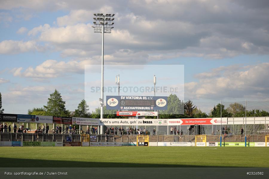 Anzeigetafel, Pitch, Stadion am Schönbusch, Aschaffenburg, 06.05.2022, BFV, sport, action, Mai 2022, Saison 2021/2022, Fussball, RLB, Regionalliga Bayern, TSV, SVA, TSV 1860 Rosenheim, SV Viktoria Aschaffenburg - Bild-ID: 2326582