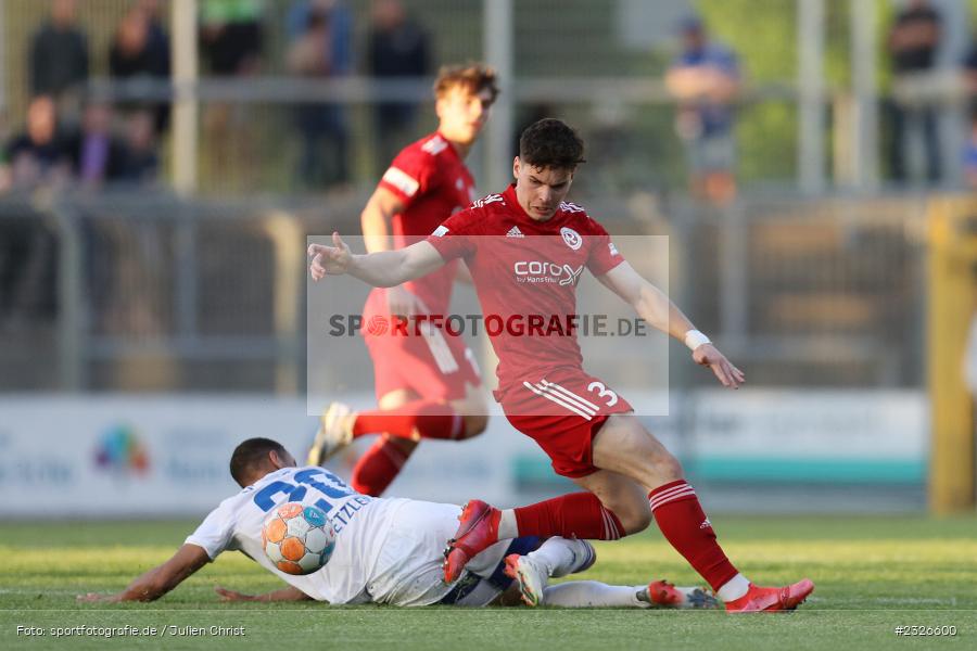 Laurin Demolli, Stadion am Schönbusch, Aschaffenburg, 06.05.2022, BFV, sport, action, Mai 2022, Saison 2021/2022, Fussball, RLB, Regionalliga Bayern, TSV, SVA, TSV 1860 Rosenheim, SV Viktoria Aschaffenburg - Bild-ID: 2326600
