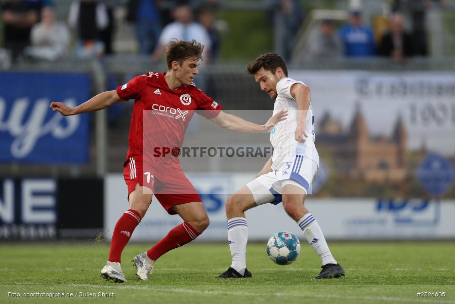 Elias Niesigk, Stadion am Schönbusch, Aschaffenburg, 06.05.2022, BFV, sport, action, Mai 2022, Saison 2021/2022, Fussball, RLB, Regionalliga Bayern, TSV, SVA, TSV 1860 Rosenheim, SV Viktoria Aschaffenburg - Bild-ID: 2326605