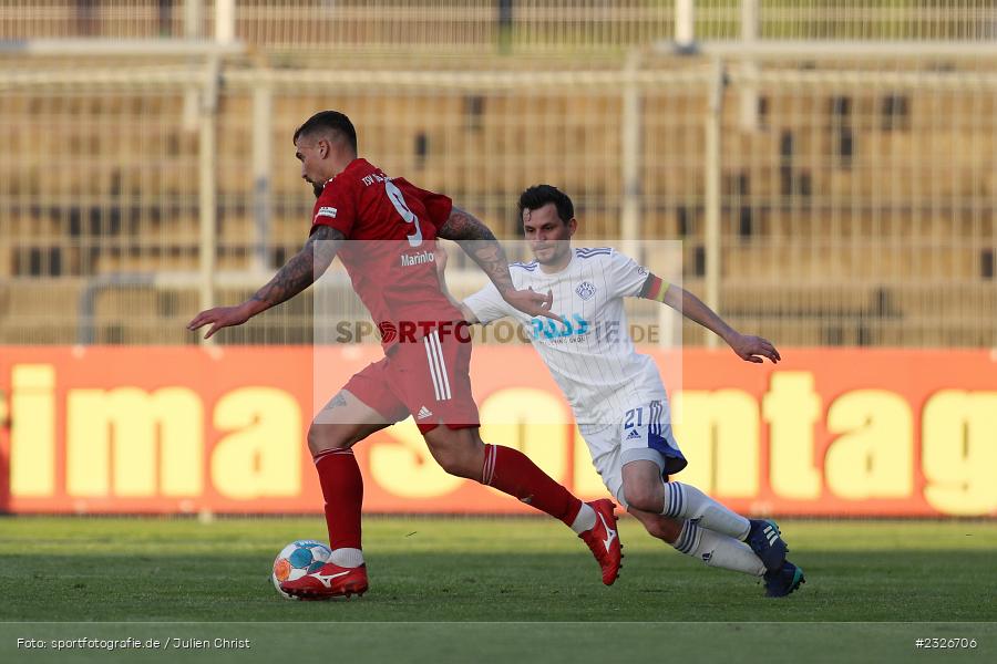 Sascha Marinkovic, Stadion am Schönbusch, Aschaffenburg, 06.05.2022, BFV, sport, action, Mai 2022, Saison 2021/2022, Fussball, RLB, Regionalliga Bayern, TSV, SVA, TSV 1860 Rosenheim, SV Viktoria Aschaffenburg - Bild-ID: 2326706