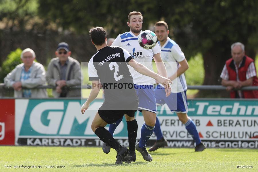 Leon Leibold, Sportgelände, Karlstadt-Karlburg, 07.05.2022, BFV, sport, action, Mai 2022, Saison 2021/2022, Fussball, Gruppe 2, Kreisliga Würzburg, TSV, TSV Duttenbrunn, TSV Karlburg II - Bild-ID: 2326924