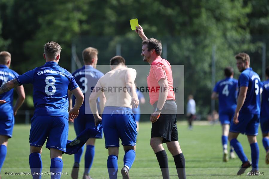 Gelbe Karte, Andy Grüßung, Sportgelände, Reicholzheim, 22.05.2022, BFV, sport, action, Mai 2022, Fussball, Kreisliga TBB, FCU, VFB, 1. FC Umpfertal, VfB Reicholzheim - Bild-ID: 2327603
