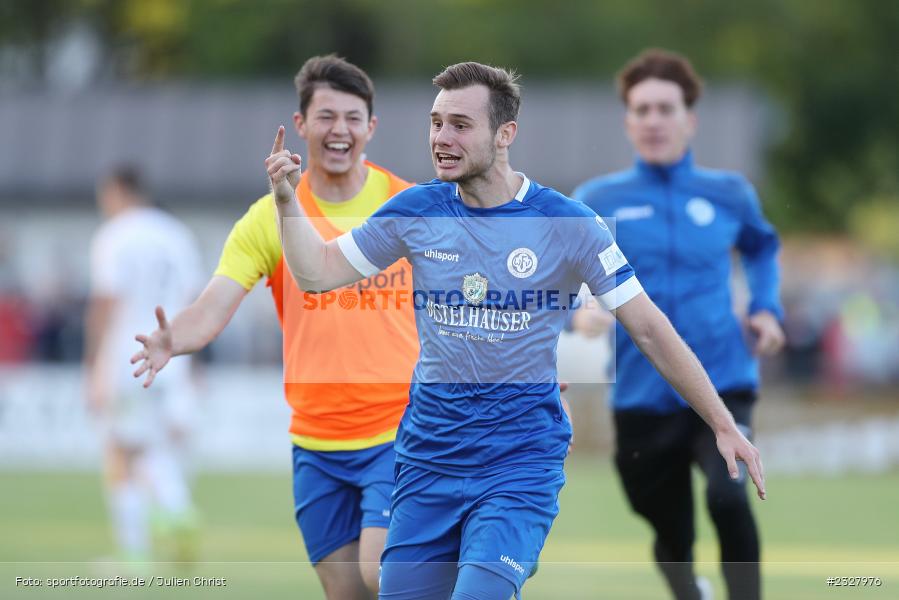 Torjubel, Fabio Bozesan, Sportgelände, Karlstadt-Karlburg, 25.05.2022, BFV, sport, action, Mai 2022, Fussball, Relegation, Bayernliga Nord, WFV, F04, TSV, Würzburger FV, TSV Karlburg - Bild-ID: 2327976