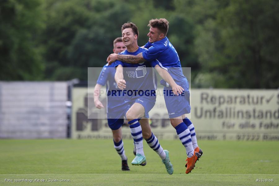 Torjubel, Emotionen, Michael Winkler, Sportgelände, Rimpar, 26.05.2022, BFV, sport, action, Mai 2022, Fussball, Runde 1, Relegation, Landesliga Nordwest, SC Aufkirchen, ASV Rimpar - Bild-ID: 2328168