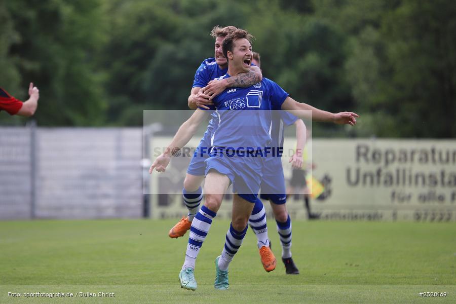 Torjubel, Emotionen, Michael Winkler, Sportgelände, Rimpar, 26.05.2022, BFV, sport, action, Mai 2022, Fussball, Runde 1, Relegation, Landesliga Nordwest, SC Aufkirchen, ASV Rimpar - Bild-ID: 2328169