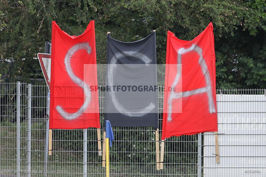 Buchstaben, Transparent, Sportgelände, Rimpar, 26.05.2022, BFV, sport, action, Mai 2022, Fussball, Runde 1, Relegation, Landesliga Nordwest, SC Aufkirchen, ASV Rimpar - Bild-ID: 2328186
