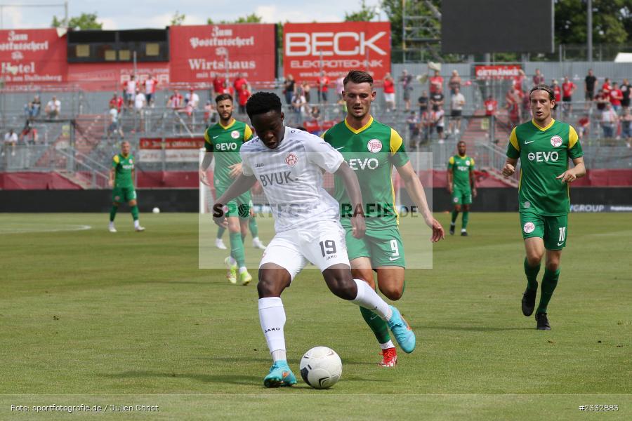 Benjika Caciel, FLYERALARM Arena, Würzburg, 25.06.2022, RLSW, BFV, sport, action, Fussball, Juni 2022, Saison 2022/2023, Regionalliga Südwest, Regionalliga Bayern, Testspiel, Landesfreundschaftsspiele, OFC, FWK, Kickers Offenbach, FC Würzburger Kickers - Bild-ID: 2332883