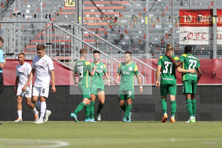 Torjubel, David Tomic, FLYERALARM Arena, Würzburg, 25.06.2022, RLSW, BFV, sport, action, Fussball, Juni 2022, Saison 2022/2023, Regionalliga Südwest, Regionalliga Bayern, Testspiel, Landesfreundschaftsspiele, OFC, FWK, Kickers Offenbach, FC Würzburger Kickers - Bild-ID: 2332907