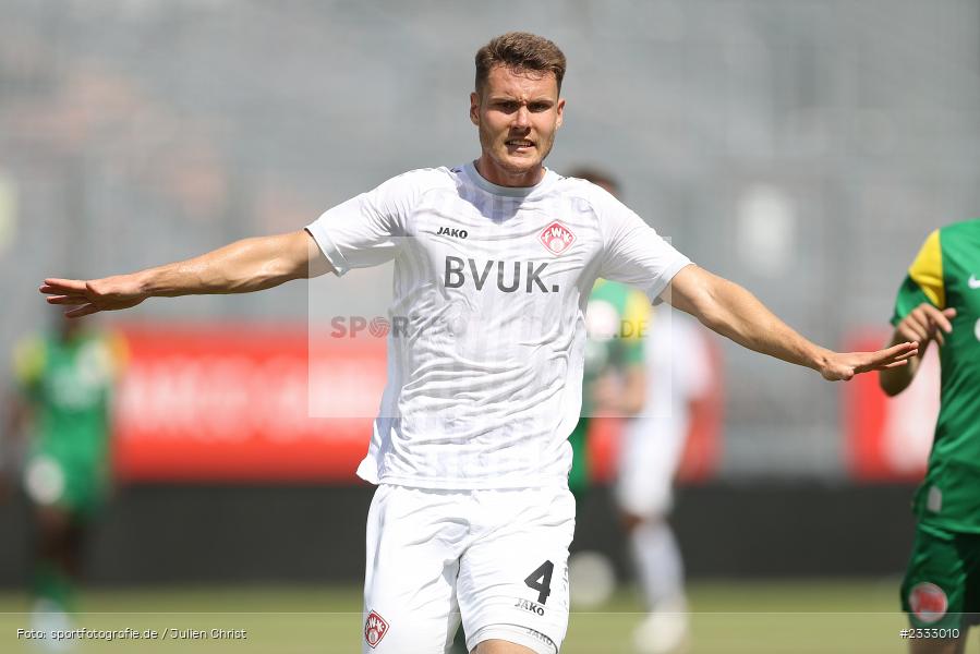 Lukas Müller, FLYERALARM Arena, Würzburg, 25.06.2022, RLSW, BFV, sport, action, Fussball, Juni 2022, Saison 2022/2023, Regionalliga Südwest, Regionalliga Bayern, Testspiel, Landesfreundschaftsspiele, OFC, FWK, Kickers Offenbach, FC Würzburger Kickers - Bild-ID: 2333010