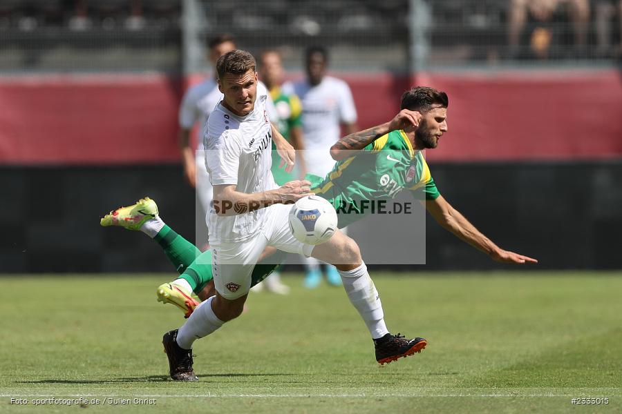 Lukas Müller, FLYERALARM Arena, Würzburg, 25.06.2022, RLSW, BFV, sport, action, Fussball, Juni 2022, Saison 2022/2023, Regionalliga Südwest, Regionalliga Bayern, Testspiel, Landesfreundschaftsspiele, OFC, FWK, Kickers Offenbach, FC Würzburger Kickers - Bild-ID: 2333015