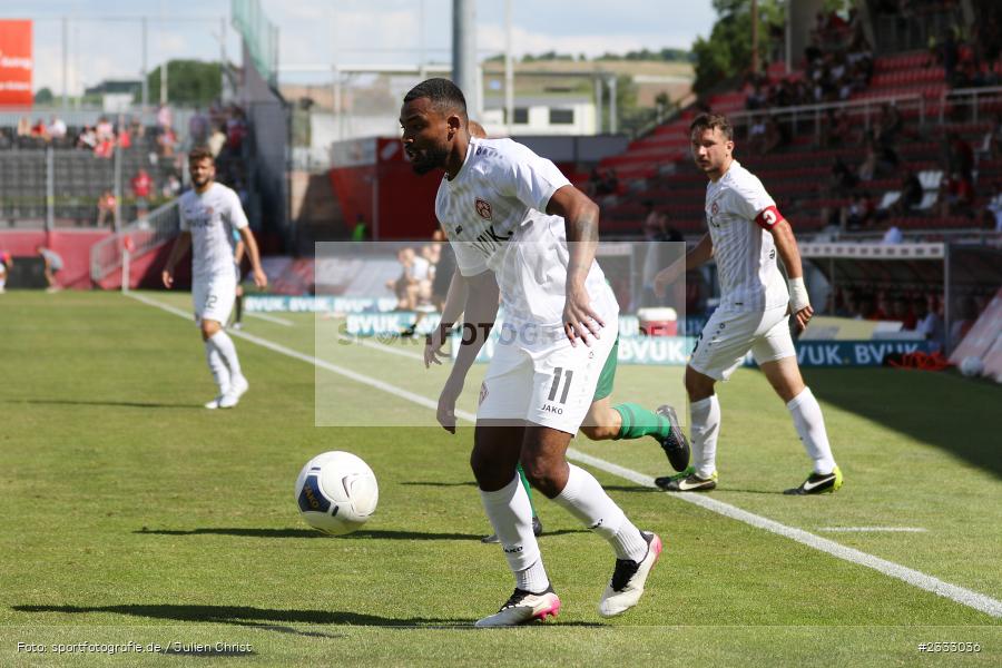 Fabrice Montcheu, FLYERALARM Arena, Würzburg, 25.06.2022, RLSW, BFV, sport, action, Fussball, Juni 2022, Saison 2022/2023, Regionalliga Südwest, Regionalliga Bayern, Testspiel, Landesfreundschaftsspiele, OFC, FWK, Kickers Offenbach, FC Würzburger Kickers - Bild-ID: 2333036