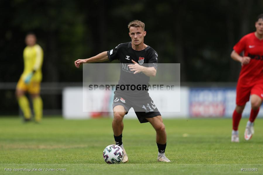Leonard Langhans, Sportgelände, Frammersbach, 26.06.2022, RLB, BFV, sport, action, Fussball, Juni 2022, Saison 2022/2023, Landesliga Nordwest, Regionalliga Bayern, Testspiel, Landesfreundschaftsspiele, TSV, TUS, TSV Aubstadt, TuS Frammersbach - Bild-ID: 2333082