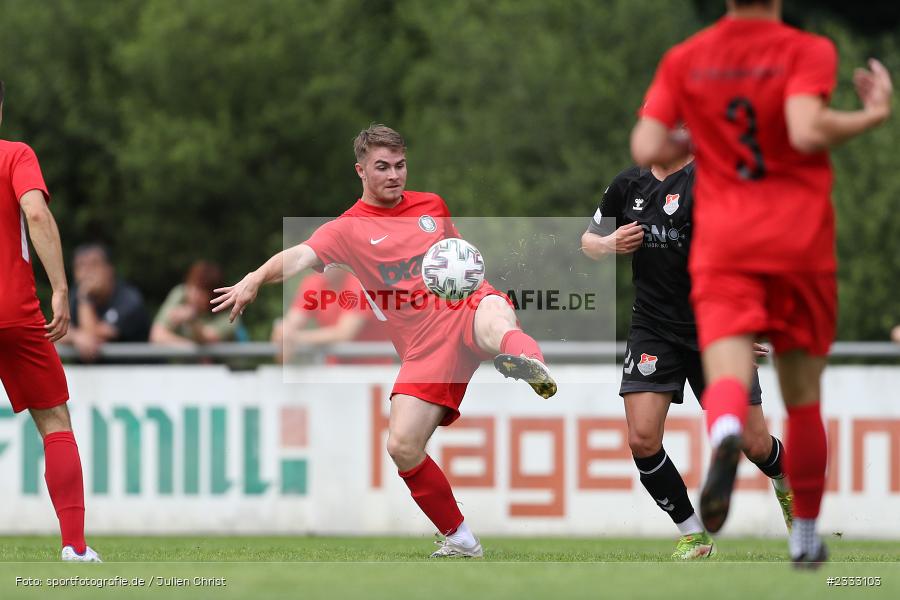 Tim Zachrau, Sportgelände, Frammersbach, 26.06.2022, RLB, BFV, sport, action, Fussball, Juni 2022, Saison 2022/2023, Landesliga Nordwest, Regionalliga Bayern, Testspiel, Landesfreundschaftsspiele, TSV, TUS, TSV Aubstadt, TuS Frammersbach - Bild-ID: 2333103
