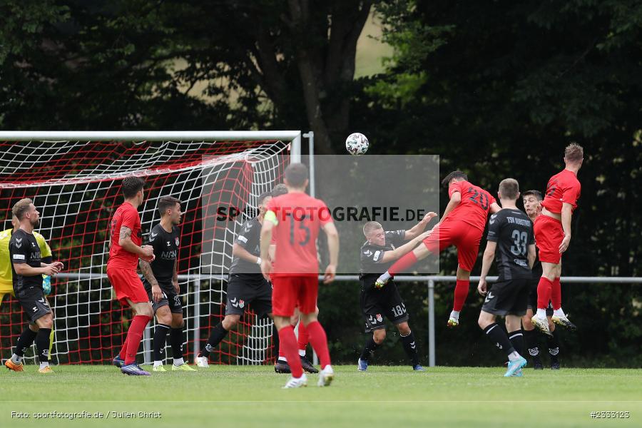 Maurice Matreux, Sportgelände, Frammersbach, 26.06.2022, RLB, BFV, sport, action, Fussball, Juni 2022, Saison 2022/2023, Landesliga Nordwest, Regionalliga Bayern, Testspiel, Landesfreundschaftsspiele, TSV, TUS, TSV Aubstadt, TuS Frammersbach - Bild-ID: 2333123