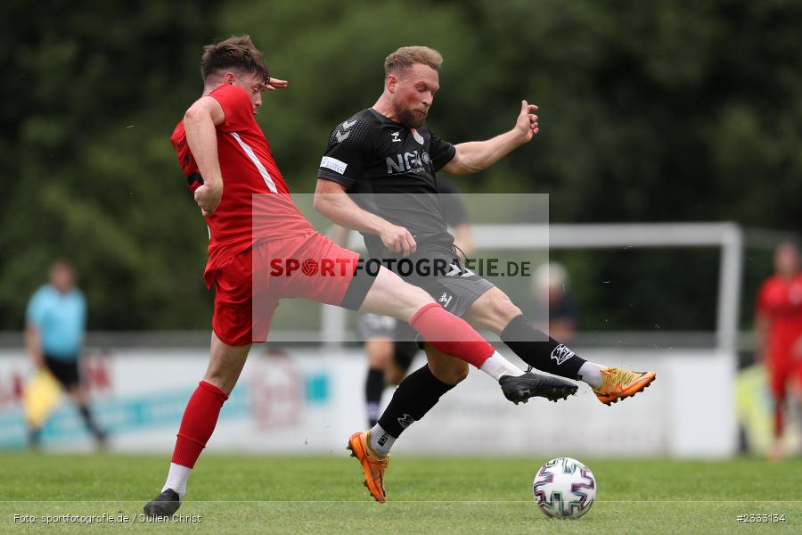 Patrick Hofmann, Sportgelände, Frammersbach, 26.06.2022, RLB, BFV, sport, action, Fussball, Juni 2022, Saison 2022/2023, Landesliga Nordwest, Regionalliga Bayern, Testspiel, Landesfreundschaftsspiele, TSV, TUS, TSV Aubstadt, TuS Frammersbach - Bild-ID: 2333134 Patrick Hofmann, Sportgelände, Frammersbach, 26.06.2022, RLB, BFV, sport, action, Fussball, Juni 2022, Saison 2022/2023, Landesliga Nordwest, Regionalliga Bayern, Testspiel, Landesfreundschaftsspiele, TSV, TUS, TSV Aubstadt, TuS Frammersbach - Bild-ID: 2333134