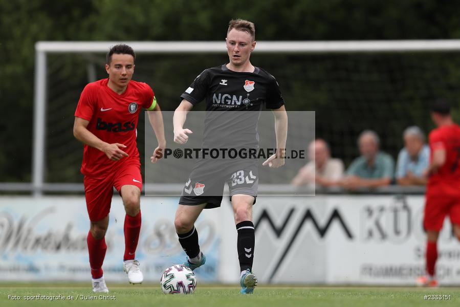 Joshua Endres, Sportgelände, Frammersbach, 26.06.2022, RLB, BFV, sport, action, Fussball, Juni 2022, Saison 2022/2023, Landesliga Nordwest, Regionalliga Bayern, Testspiel, Landesfreundschaftsspiele, TSV, TUS, TSV Aubstadt, TuS Frammersbach - Bild-ID: 2333151