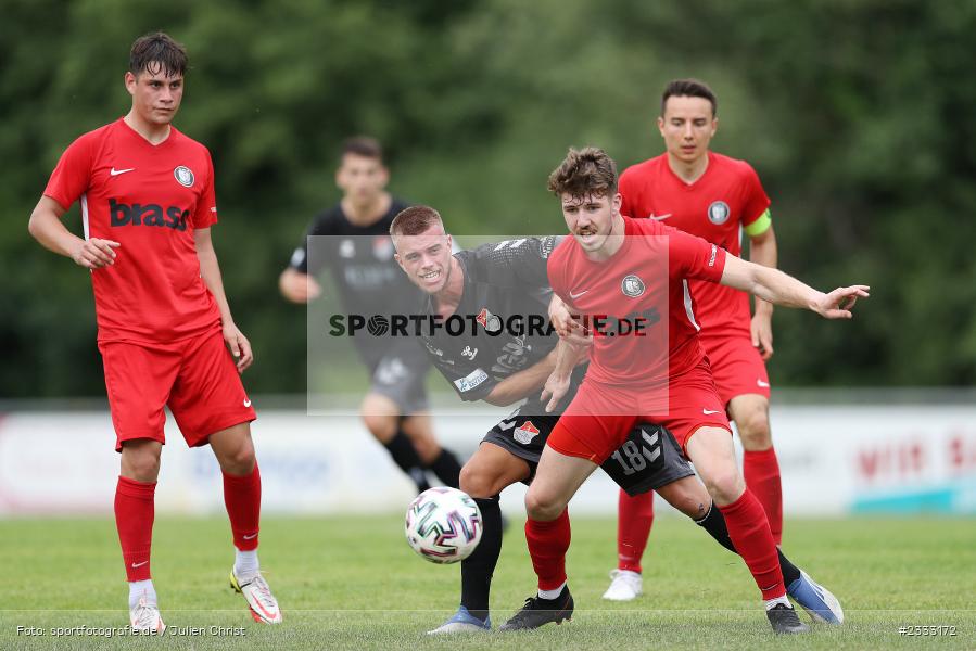 Maximilian Baur, Sportgelände, Frammersbach, 26.06.2022, RLB, BFV, sport, action, Fussball, Juni 2022, Saison 2022/2023, Landesliga Nordwest, Regionalliga Bayern, Testspiel, Landesfreundschaftsspiele, TSV, TUS, TSV Aubstadt, TuS Frammersbach - Bild-ID: 2333172
