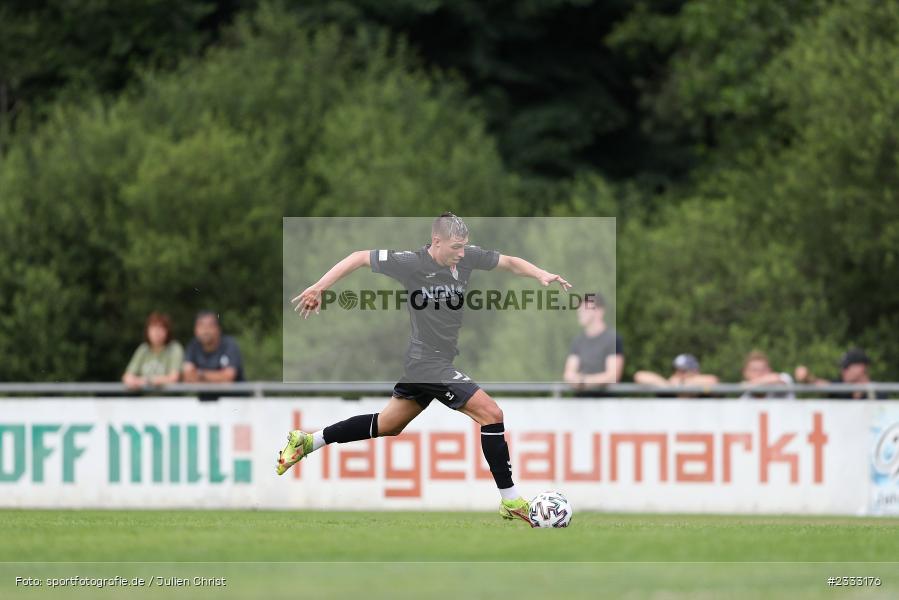 Andre Rumpel, Sportgelände, Frammersbach, 26.06.2022, RLB, BFV, sport, action, Fussball, Juni 2022, Saison 2022/2023, Landesliga Nordwest, Regionalliga Bayern, Testspiel, Landesfreundschaftsspiele, TSV, TUS, TSV Aubstadt, TuS Frammersbach - Bild-ID: 2333176