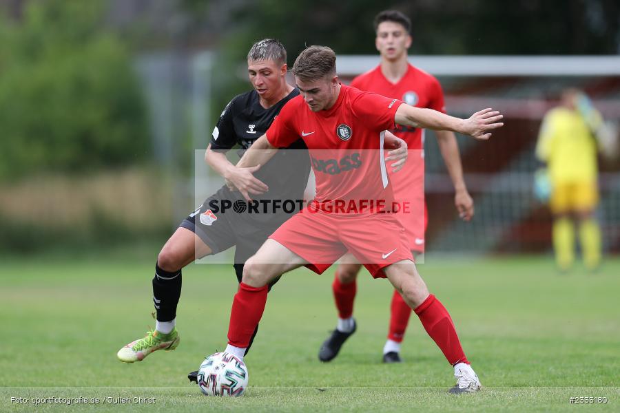 Tim Zachrau, Sportgelände, Frammersbach, 26.06.2022, RLB, BFV, sport, action, Fussball, Juni 2022, Saison 2022/2023, Landesliga Nordwest, Regionalliga Bayern, Testspiel, Landesfreundschaftsspiele, TSV, TUS, TSV Aubstadt, TuS Frammersbach - Bild-ID: 2333180