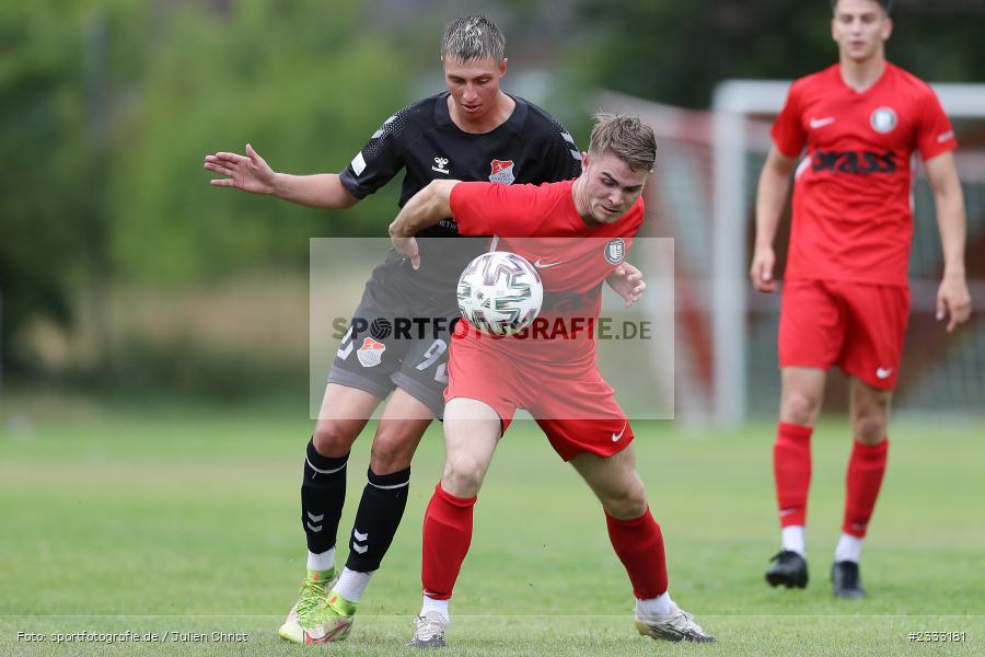 Tim Zachrau, Sportgelände, Frammersbach, 26.06.2022, RLB, BFV, sport, action, Fussball, Juni 2022, Saison 2022/2023, Landesliga Nordwest, Regionalliga Bayern, Testspiel, Landesfreundschaftsspiele, TSV, TUS, TSV Aubstadt, TuS Frammersbach - Bild-ID: 2333181