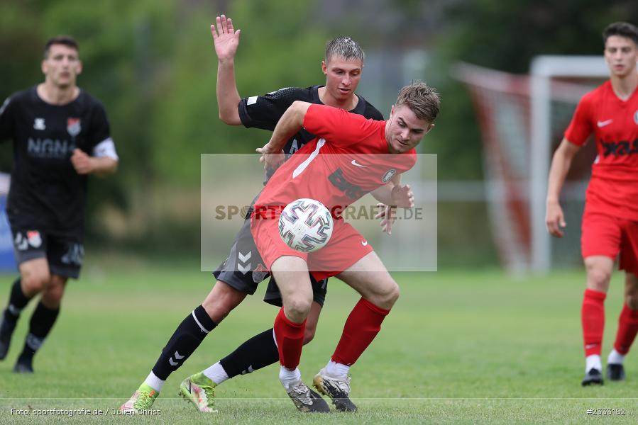 Tim Zachrau, Sportgelände, Frammersbach, 26.06.2022, RLB, BFV, sport, action, Fussball, Juni 2022, Saison 2022/2023, Landesliga Nordwest, Regionalliga Bayern, Testspiel, Landesfreundschaftsspiele, TSV, TUS, TSV Aubstadt, TuS Frammersbach - Bild-ID: 2333182