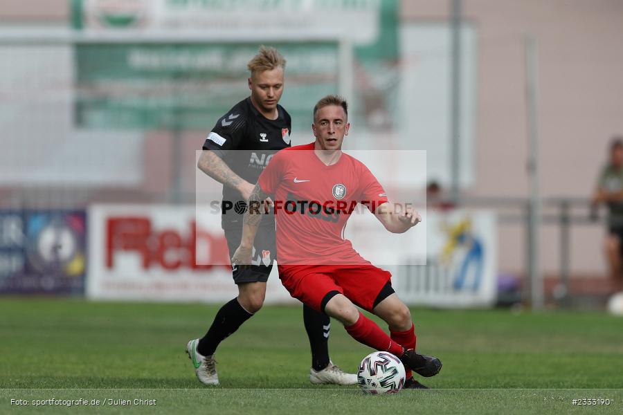 Dominik Englert, Sportgelände, Frammersbach, 26.06.2022, RLB, BFV, sport, action, Fussball, Juni 2022, Saison 2022/2023, Landesliga Nordwest, Regionalliga Bayern, Testspiel, Landesfreundschaftsspiele, TSV, TUS, TSV Aubstadt, TuS Frammersbach - Bild-ID: 2333190
