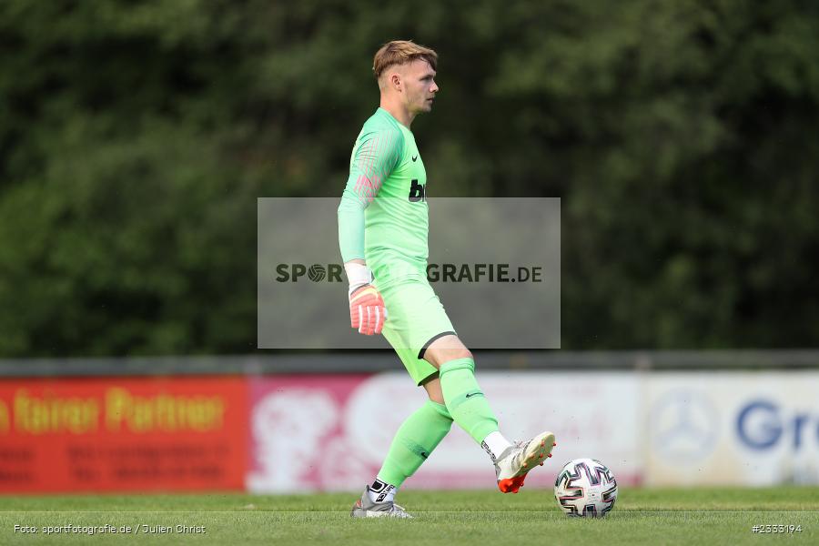 Leon Raven, Sportgelände, Frammersbach, 26.06.2022, RLB, BFV, sport, action, Fussball, Juni 2022, Saison 2022/2023, Landesliga Nordwest, Regionalliga Bayern, Testspiel, Landesfreundschaftsspiele, TSV, TUS, TSV Aubstadt, TuS Frammersbach - Bild-ID: 2333194