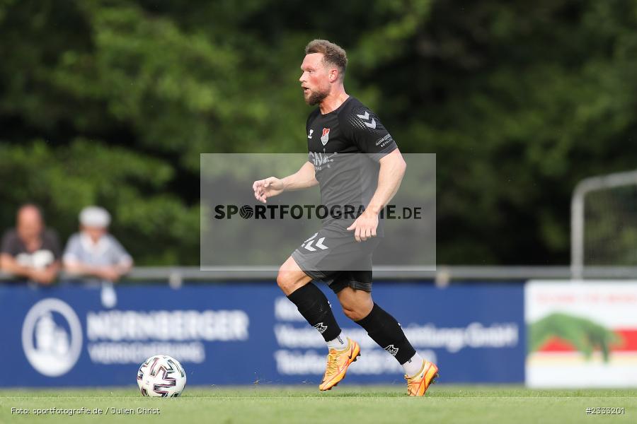 Patrick Hofmann, Sportgelände, Frammersbach, 26.06.2022, RLB, BFV, sport, action, Fussball, Juni 2022, Saison 2022/2023, Landesliga Nordwest, Regionalliga Bayern, Testspiel, Landesfreundschaftsspiele, TSV, TUS, TSV Aubstadt, TuS Frammersbach - Bild-ID: 2333201 Patrick Hofmann, Sportgelände, Frammersbach, 26.06.2022, RLB, BFV, sport, action, Fussball, Juni 2022, Saison 2022/2023, Landesliga Nordwest, Regionalliga Bayern, Testspiel, Landesfreundschaftsspiele, TSV, TUS, TSV Aubstadt, TuS Frammersbach - Bild-ID: 2333201