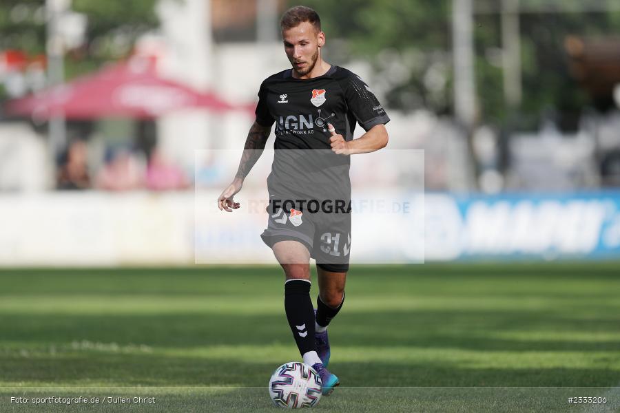 Leon Heinze, Sportgelände, Frammersbach, 26.06.2022, RLB, BFV, sport, action, Fussball, Juni 2022, Saison 2022/2023, Landesliga Nordwest, Regionalliga Bayern, Testspiel, Landesfreundschaftsspiele, TSV, TUS, TSV Aubstadt, TuS Frammersbach - Bild-ID: 2333206