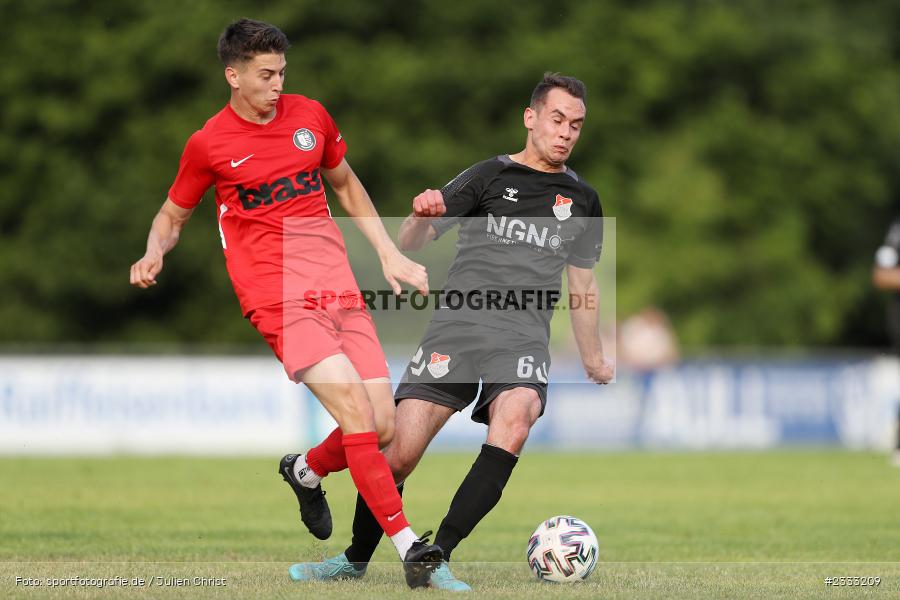 Josua Muthig, Sportgelände, Frammersbach, 26.06.2022, RLB, BFV, sport, action, Fussball, Juni 2022, Saison 2022/2023, Landesliga Nordwest, Regionalliga Bayern, Testspiel, Landesfreundschaftsspiele, TSV, TUS, TSV Aubstadt, TuS Frammersbach - Bild-ID: 2333209