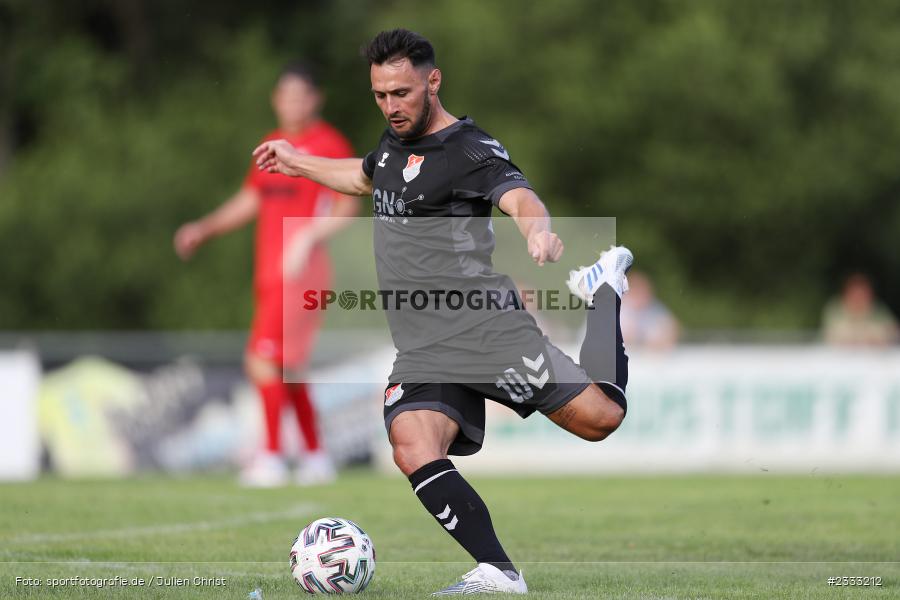Timo Pitter, Sportgelände, Frammersbach, 26.06.2022, RLB, BFV, sport, action, Fussball, Juni 2022, Saison 2022/2023, Landesliga Nordwest, Regionalliga Bayern, Testspiel, Landesfreundschaftsspiele, TSV, TUS, TSV Aubstadt, TuS Frammersbach - Bild-ID: 2333212