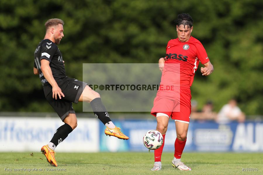 Maurice Matreux, Sportgelände, Frammersbach, 26.06.2022, RLB, BFV, sport, action, Fussball, Juni 2022, Saison 2022/2023, Landesliga Nordwest, Regionalliga Bayern, Testspiel, Landesfreundschaftsspiele, TSV, TUS, TSV Aubstadt, TuS Frammersbach - Bild-ID: 2333216