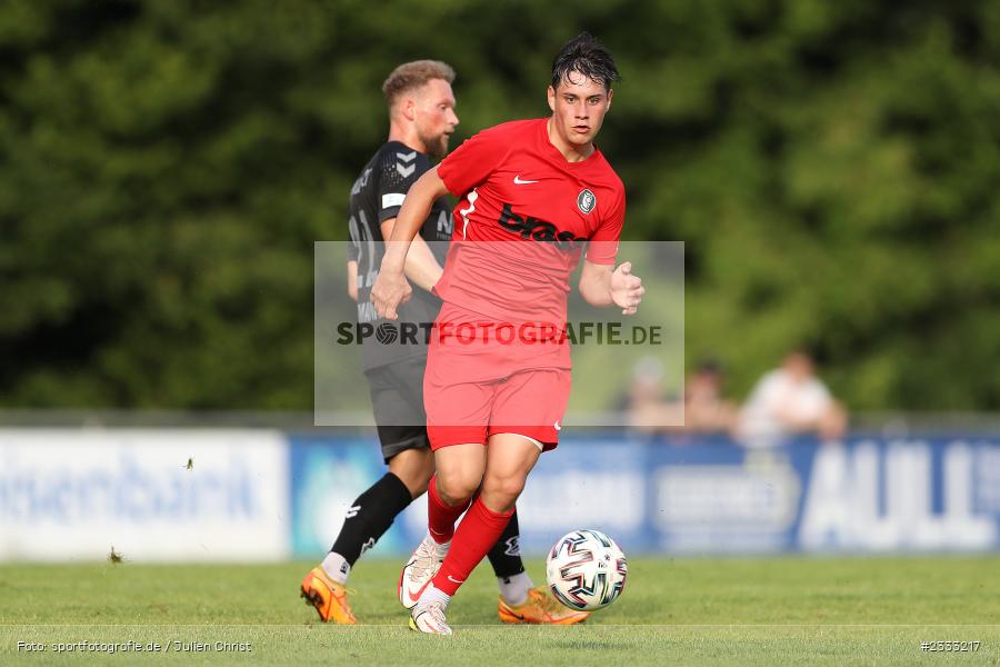 Maurice Matreux, Sportgelände, Frammersbach, 26.06.2022, RLB, BFV, sport, action, Fussball, Juni 2022, Saison 2022/2023, Landesliga Nordwest, Regionalliga Bayern, Testspiel, Landesfreundschaftsspiele, TSV, TUS, TSV Aubstadt, TuS Frammersbach - Bild-ID: 2333217