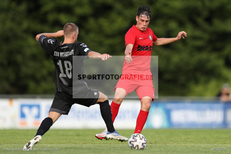 Maurice Matreux, Sportgelände, Frammersbach, 26.06.2022, RLB, BFV, sport, action, Fussball, Juni 2022, Saison 2022/2023, Landesliga Nordwest, Regionalliga Bayern, Testspiel, Landesfreundschaftsspiele, TSV, TUS, TSV Aubstadt, TuS Frammersbach - Bild-ID: 2333220