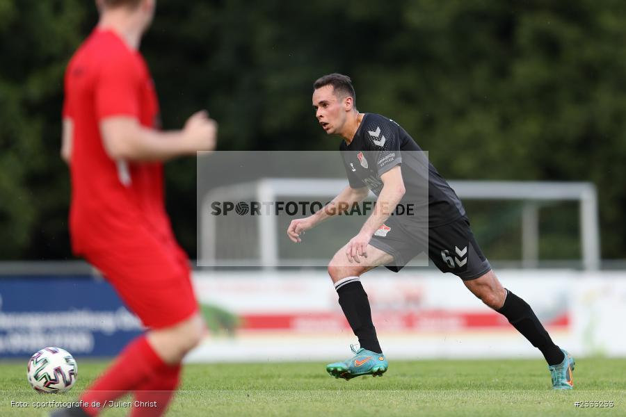 Marcel Volkmuth, Sportgelände, Frammersbach, 26.06.2022, RLB, BFV, sport, action, Fussball, Juni 2022, Saison 2022/2023, Landesliga Nordwest, Regionalliga Bayern, Testspiel, Landesfreundschaftsspiele, TSV, TUS, TSV Aubstadt, TuS Frammersbach - Bild-ID: 2333233 Marcel Volkmuth, Sportgelände, Frammersbach, 26.06.2022, RLB, BFV, sport, action, Fussball, Juni 2022, Saison 2022/2023, Landesliga Nordwest, Regionalliga Bayern, Testspiel, Landesfreundschaftsspiele, TSV, TUS, TSV Aubstadt, TuS Frammersbach - Bild-ID: 2333233