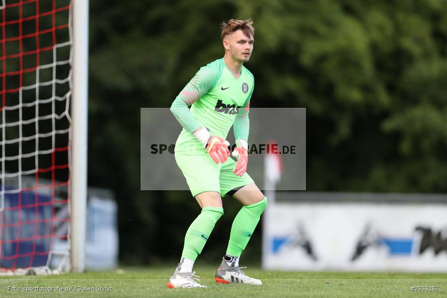 Leon Raven, Sportgelände, Frammersbach, 26.06.2022, RLB, BFV, sport, action, Fussball, Juni 2022, Saison 2022/2023, Landesliga Nordwest, Regionalliga Bayern, Testspiel, Landesfreundschaftsspiele, TSV, TUS, TSV Aubstadt, TuS Frammersbach - Bild-ID: 2333237