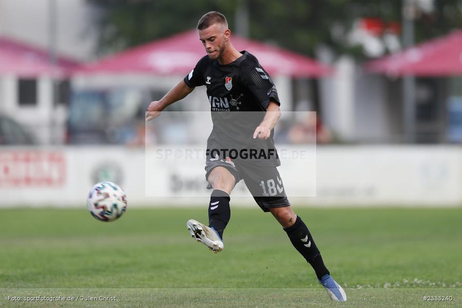 Marvin Weiß, Sportgelände, Frammersbach, 26.06.2022, RLB, BFV, sport, action, Fussball, Juni 2022, Saison 2022/2023, Landesliga Nordwest, Regionalliga Bayern, Testspiel, Landesfreundschaftsspiele, TSV, TUS, TSV Aubstadt, TuS Frammersbach - Bild-ID: 2333240