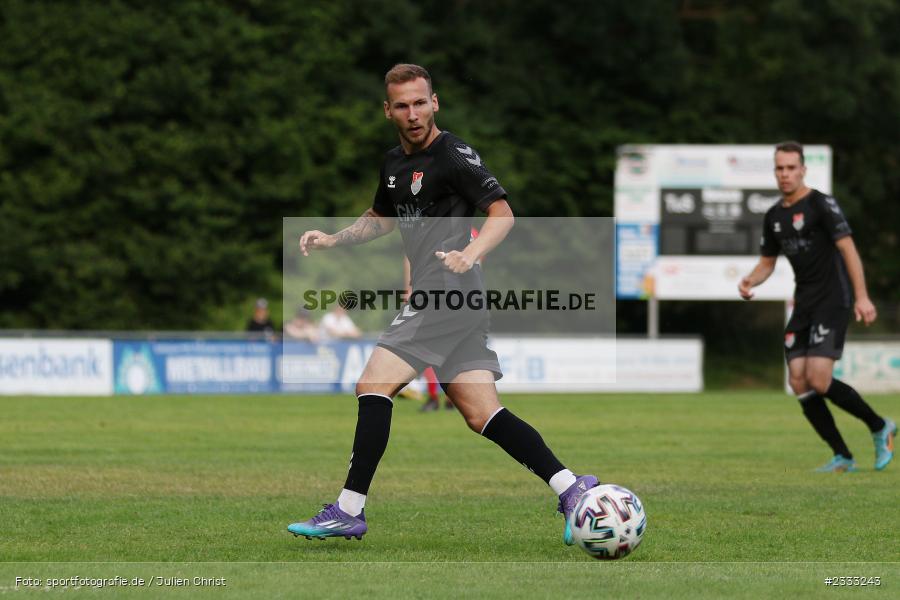 Leon Heinze, Sportgelände, Frammersbach, 26.06.2022, RLB, BFV, sport, action, Fussball, Juni 2022, Saison 2022/2023, Landesliga Nordwest, Regionalliga Bayern, Testspiel, Landesfreundschaftsspiele, TSV, TUS, TSV Aubstadt, TuS Frammersbach - Bild-ID: 2333243