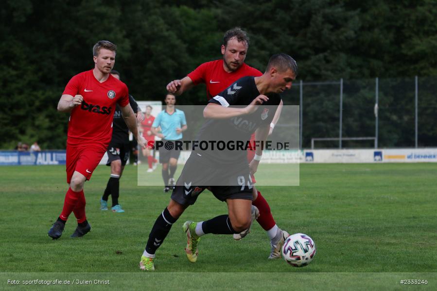 Andre Rumpel, Sportgelände, Frammersbach, 26.06.2022, RLB, BFV, sport, action, Fussball, Juni 2022, Saison 2022/2023, Landesliga Nordwest, Regionalliga Bayern, Testspiel, Landesfreundschaftsspiele, TSV, TUS, TSV Aubstadt, TuS Frammersbach - Bild-ID: 2333246