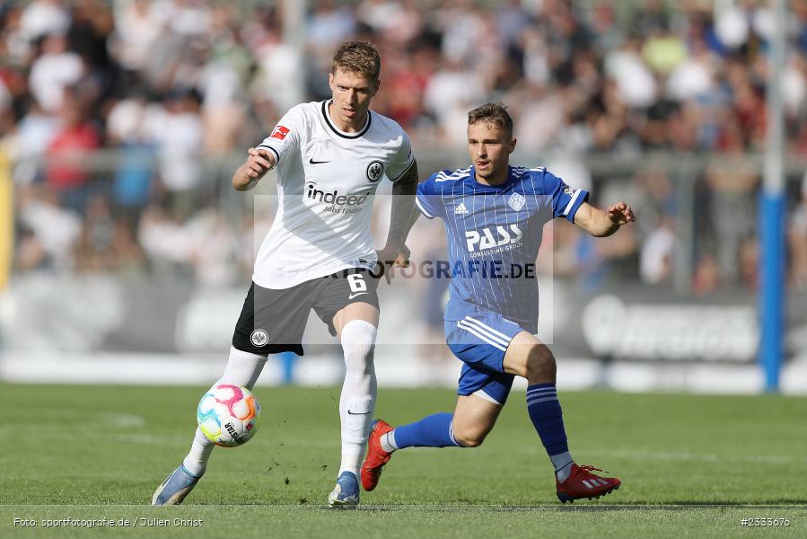 Kristijan Jakić, Stadion am Schönbusch, Aschaffenburg, 05.07.2022, DFL, BFV, sport, action, Fussball, Juli 2022, Saison 2022/2023, Bundesliga, Regionalliga Bayern, Testspiel, Landesfreundschaftsspiele, SGE, SVA, Eintracht Frankfurt, SV Viktoria Aschaffenburg - Bild-ID: 2333676 Kristijan Jakić, Stadion am Schönbusch, Aschaffenburg, 05.07.2022, DFL, BFV, sport, action, Fussball, Juli 2022, Saison 2022/2023, Bundesliga, Regionalliga Bayern, Testspiel, Landesfreundschaftsspiele, SGE, SVA, Eintracht Frankfurt, SV Viktoria Aschaffenburg - Bild-ID: 2333676