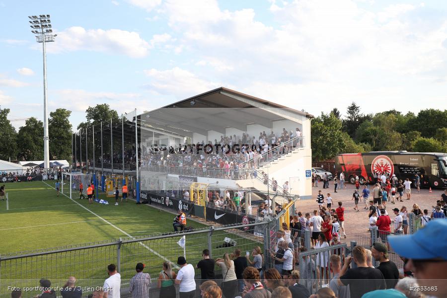 Stadion am Schönbusch, Aschaffenburg, 05.07.2022, DFL, BFV, sport, action, Fussball, Juli 2022, Saison 2022/2023, Bundesliga, Regionalliga Bayern, Testspiel, Landesfreundschaftsspiele, SGE, SVA, Eintracht Frankfurt, SV Viktoria Aschaffenburg - Bild-ID: 2333683 Stadion am Schönbusch, Aschaffenburg, 05.07.2022, DFL, BFV, sport, action, Fussball, Juli 2022, Saison 2022/2023, Bundesliga, Regionalliga Bayern, Testspiel, Landesfreundschaftsspiele, SGE, SVA, Eintracht Frankfurt, SV Viktoria Aschaffenburg - Bild-ID: 2333683