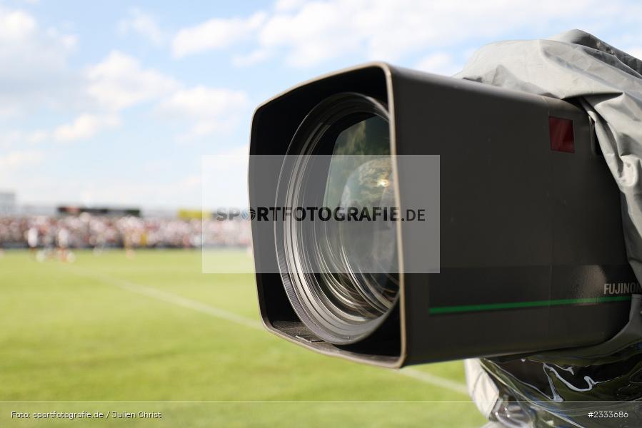 Kamera, Symbolbild, Stadion am Schönbusch, Aschaffenburg, 05.07.2022, DFL, BFV, sport, action, Fussball, Juli 2022, Saison 2022/2023, Bundesliga, Regionalliga Bayern, Testspiel, Landesfreundschaftsspiele, SGE, SVA, Eintracht Frankfurt, SV Viktoria Aschaffenburg - Bild-ID: 2333686 Kamera, Symbolbild, Stadion am Schönbusch, Aschaffenburg, 05.07.2022, DFL, BFV, sport, action, Fussball, Juli 2022, Saison 2022/2023, Bundesliga, Regionalliga Bayern, Testspiel, Landesfreundschaftsspiele, SGE, SVA, Eintracht Frankfurt, SV Viktoria Aschaffenburg - Bild-ID: 2333686