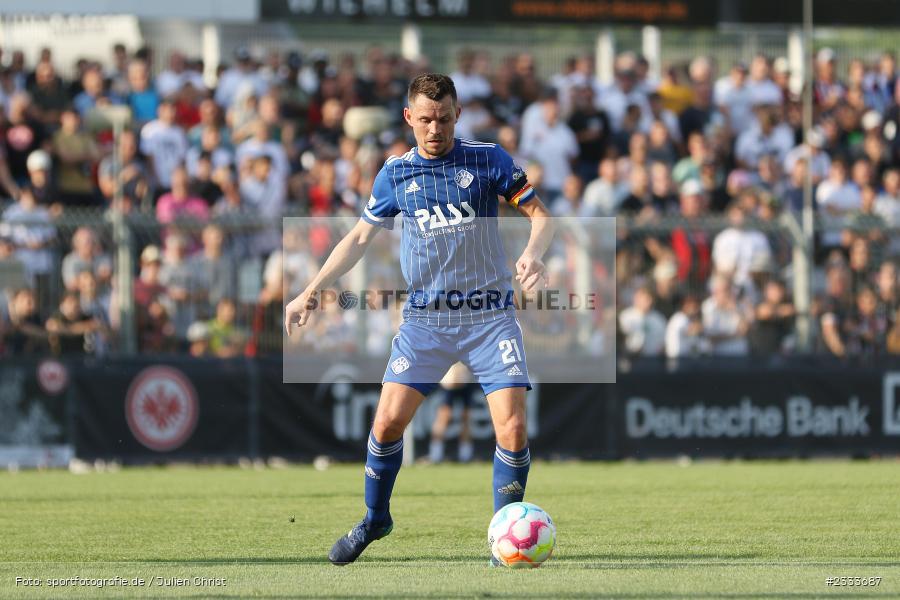 Daniel Cheron, Stadion am Schönbusch, Aschaffenburg, 05.07.2022, DFL, BFV, sport, action, Fussball, Juli 2022, Saison 2022/2023, Bundesliga, Regionalliga Bayern, Testspiel, Landesfreundschaftsspiele, SGE, SVA, Eintracht Frankfurt, SV Viktoria Aschaffenburg - Bild-ID: 2333687