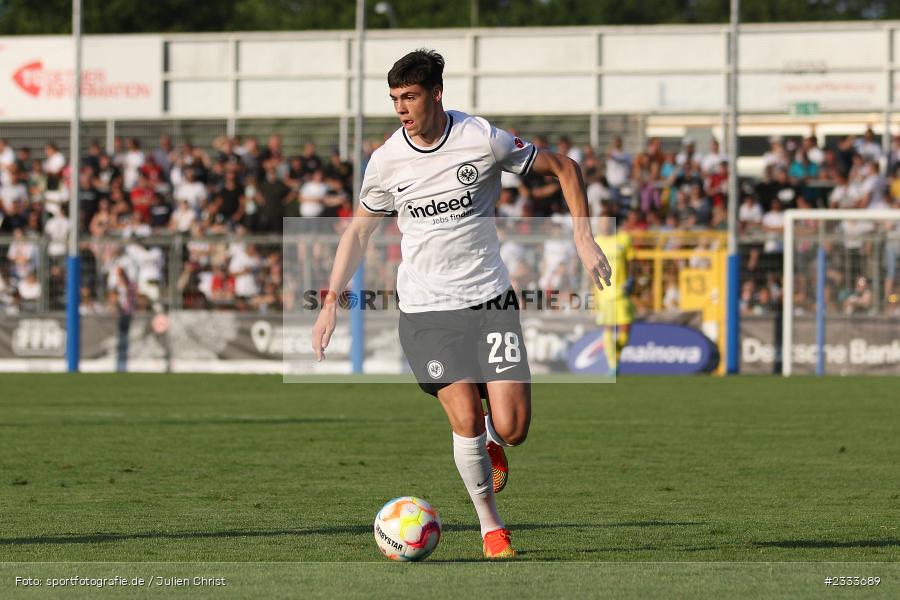 Marcel Wenig, Stadion am Schönbusch, Aschaffenburg, 05.07.2022, DFL, BFV, sport, action, Fussball, Juli 2022, Saison 2022/2023, Bundesliga, Regionalliga Bayern, Testspiel, Landesfreundschaftsspiele, SGE, SVA, Eintracht Frankfurt, SV Viktoria Aschaffenburg - Bild-ID: 2333689 Marcel Wenig, Stadion am Schönbusch, Aschaffenburg, 05.07.2022, DFL, BFV, sport, action, Fussball, Juli 2022, Saison 2022/2023, Bundesliga, Regionalliga Bayern, Testspiel, Landesfreundschaftsspiele, SGE, SVA, Eintracht Frankfurt, SV Viktoria Aschaffenburg - Bild-ID: 2333689