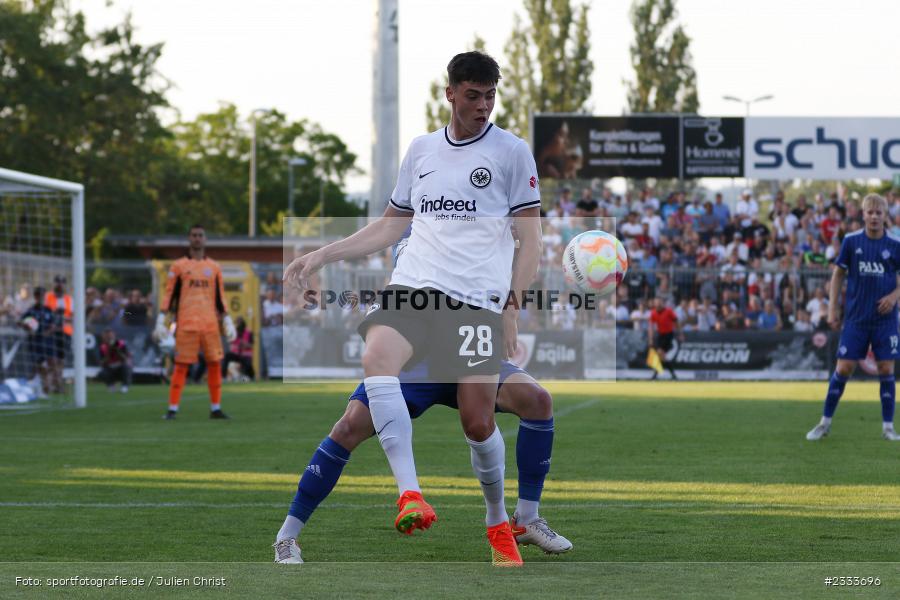 Marcel Wenig, Stadion am Schönbusch, Aschaffenburg, 05.07.2022, DFL, BFV, sport, action, Fussball, Juli 2022, Saison 2022/2023, Bundesliga, Regionalliga Bayern, Testspiel, Landesfreundschaftsspiele, SGE, SVA, Eintracht Frankfurt, SV Viktoria Aschaffenburg - Bild-ID: 2333696 Marcel Wenig, Stadion am Schönbusch, Aschaffenburg, 05.07.2022, DFL, BFV, sport, action, Fussball, Juli 2022, Saison 2022/2023, Bundesliga, Regionalliga Bayern, Testspiel, Landesfreundschaftsspiele, SGE, SVA, Eintracht Frankfurt, SV Viktoria Aschaffenburg - Bild-ID: 2333696