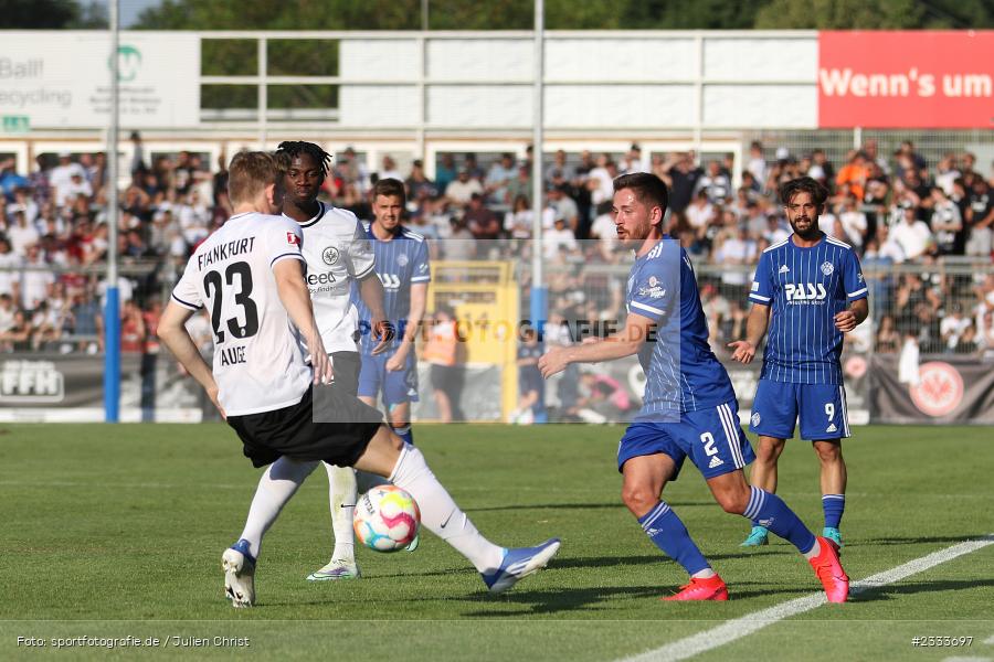 Silas Tom Zehnder, Stadion am Schönbusch, Aschaffenburg, 05.07.2022, DFL, BFV, sport, action, Fussball, Juli 2022, Saison 2022/2023, Bundesliga, Regionalliga Bayern, Testspiel, Landesfreundschaftsspiele, SGE, SVA, Eintracht Frankfurt, SV Viktoria Aschaffenburg - Bild-ID: 2333697 Silas Tom Zehnder, Stadion am Schönbusch, Aschaffenburg, 05.07.2022, DFL, BFV, sport, action, Fussball, Juli 2022, Saison 2022/2023, Bundesliga, Regionalliga Bayern, Testspiel, Landesfreundschaftsspiele, SGE, SVA, Eintracht Frankfurt, SV Viktoria Aschaffenburg - Bild-ID: 2333697