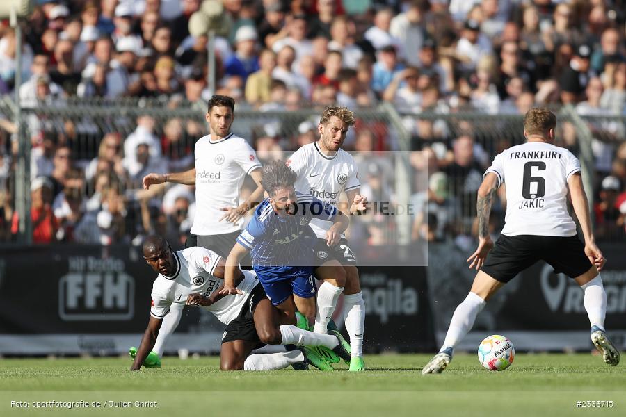Clay Verkaj, Stadion am Schönbusch, Aschaffenburg, 05.07.2022, DFL, BFV, sport, action, Fussball, Juli 2022, Saison 2022/2023, Bundesliga, Regionalliga Bayern, Testspiel, Landesfreundschaftsspiele, SGE, SVA, Eintracht Frankfurt, SV Viktoria Aschaffenburg - Bild-ID: 2333715 Clay Verkaj, Stadion am Schönbusch, Aschaffenburg, 05.07.2022, DFL, BFV, sport, action, Fussball, Juli 2022, Saison 2022/2023, Bundesliga, Regionalliga Bayern, Testspiel, Landesfreundschaftsspiele, SGE, SVA, Eintracht Frankfurt, SV Viktoria Aschaffenburg - Bild-ID: 2333715